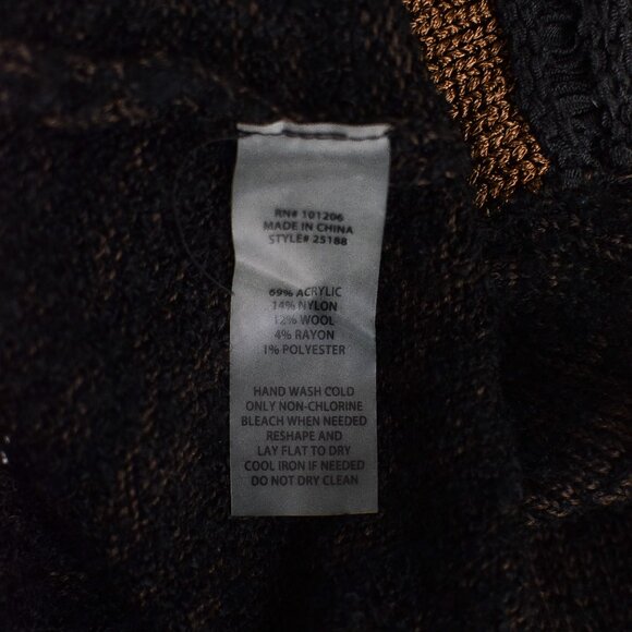 Soft Surroundings Raku Asymmetrical Sweater Tunic Size S Embroidered - Picture 7 of 7